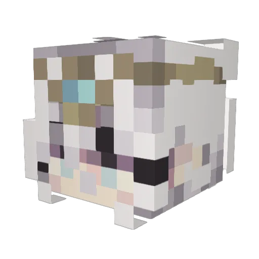 YochiBochi Minecraft avatar head, 3D render
