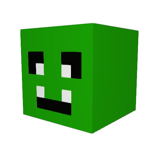 Yocks Minecraft avatar head, 3D render