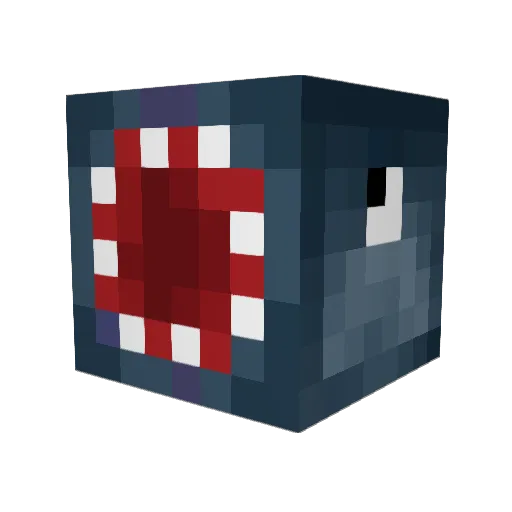 Yocster Minecraft avatar head, 3D render