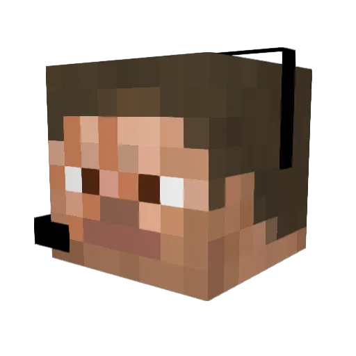 Yoda1513 Minecraft avatar head, 3D render