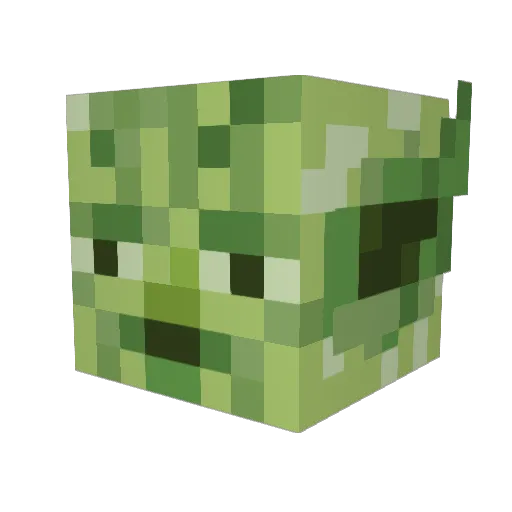 YodaSD Minecraft avatar head, 3D render