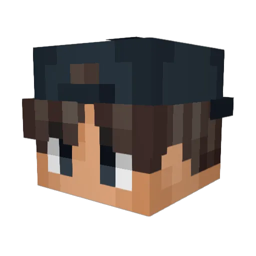 YodaSlap Minecraft avatar head, 3D render
