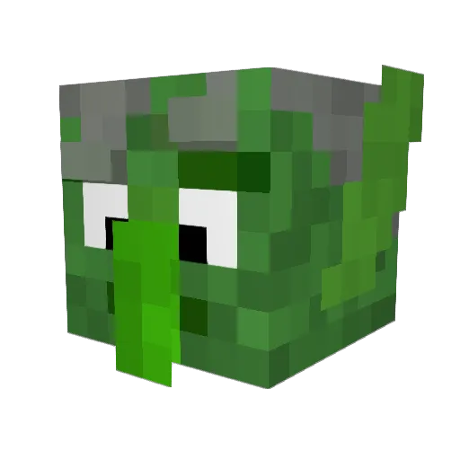 Yodagabri Minecraft avatar head, 3D render