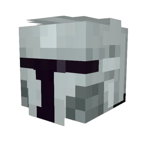 Yodamanking Minecraft avatar head, 3D render