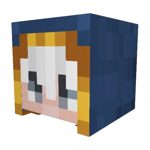 YodamazingDL Minecraft avatar head, 3D render