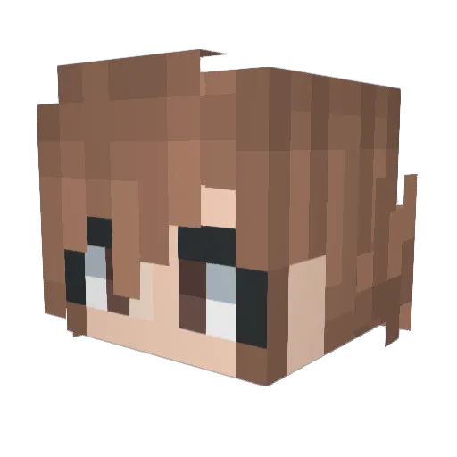 Yodariumdar Minecraft avatar head, 3D render
