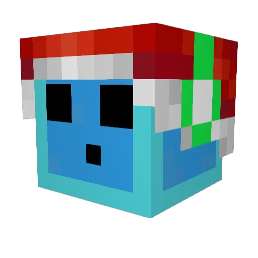 Yoder978 Minecraft avatar head, 3D render