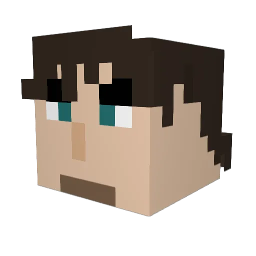 Yodizzy859 Minecraft avatar head, 3D render