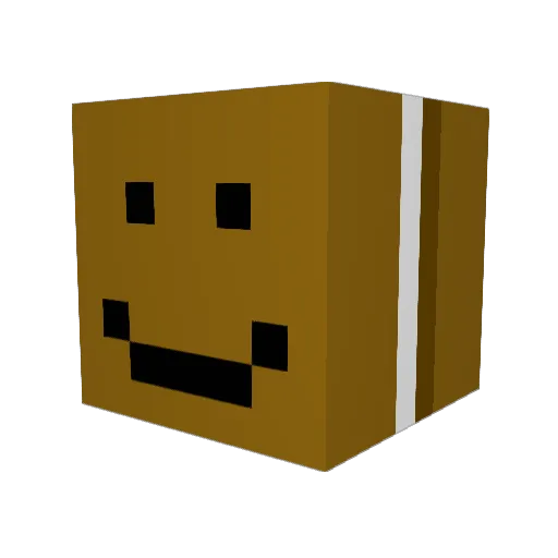 YogAnt Minecraft avatar head, 3D render