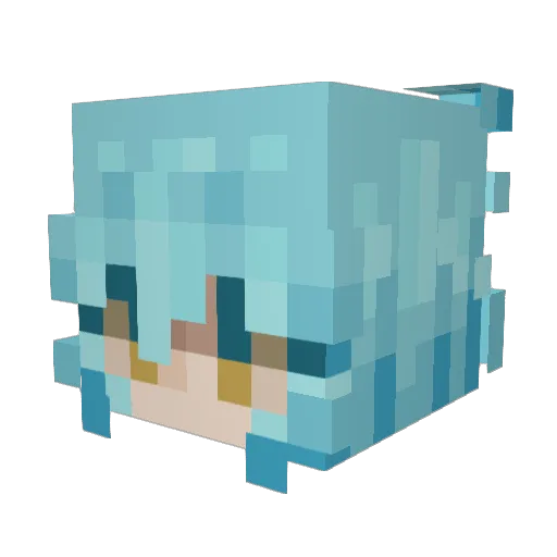 YoghurtIsLekker Minecraft avatar head, 3D render