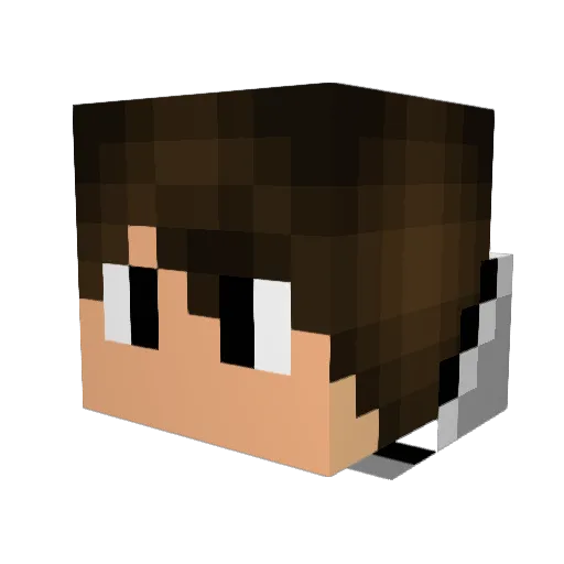 Yoginson Minecraft avatar head, 3D render
