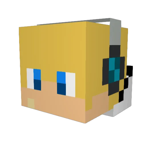 Yogiybarra Minecraft avatar head, 3D render