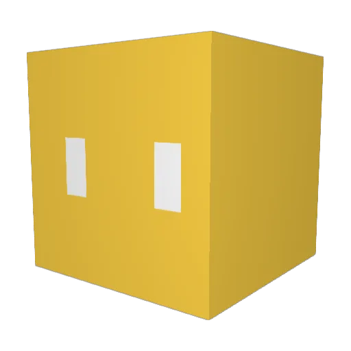 Yogmun Minecraft avatar head, 3D render