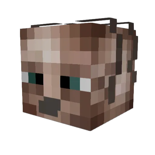 Yogre Minecraft avatar head, 3D render