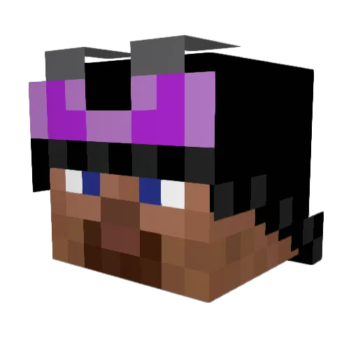 Yogrut1 Minecraft avatar head, 3D render