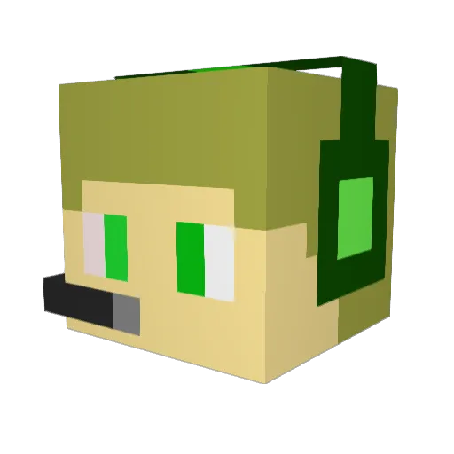 YogscastRyan Minecraft avatar head, 3D render