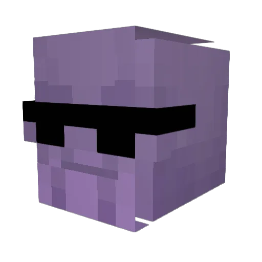 Yogscastmanager Minecraft avatar head, 3D render