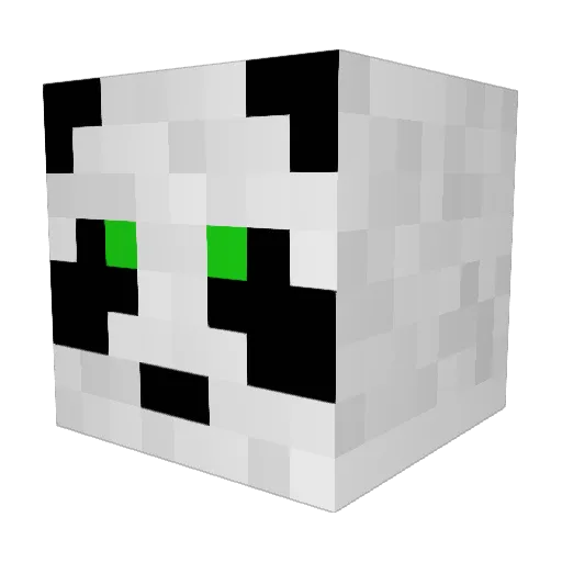 YoguiBv Minecraft avatar head, 3D render