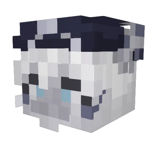 YogurtSauce_ Minecraft avatar head, 3D render