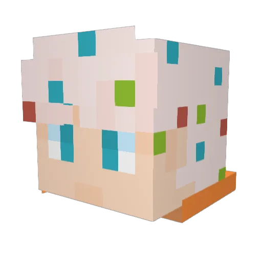 YogurtVanilla_ Minecraft avatar head, 3D render