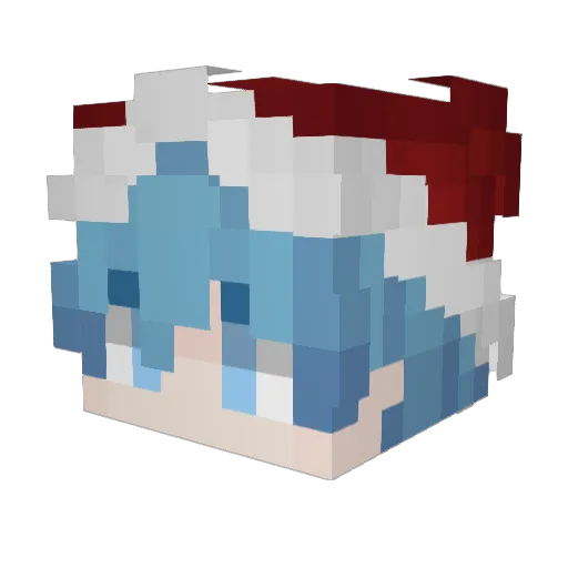 Yogurt_9 Minecraft avatar head, 3D render