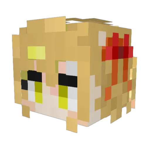 Yogurt_CcuR Minecraft avatar head, 3D render