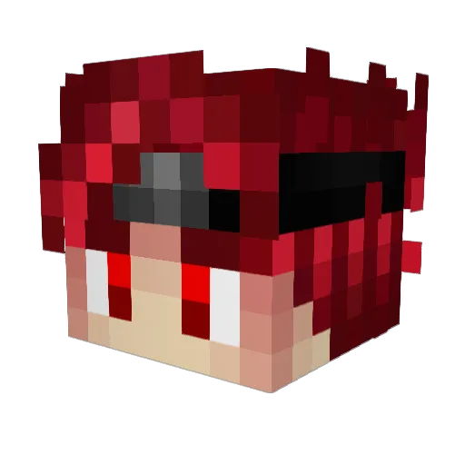 Yogurting Minecraft avatar head, 3D render
