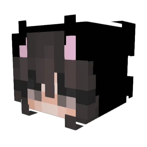 Yogurtree Minecraft avatar head, 3D render