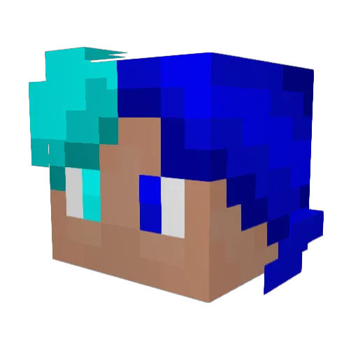 YohaRecx Minecraft avatar head, 3D render