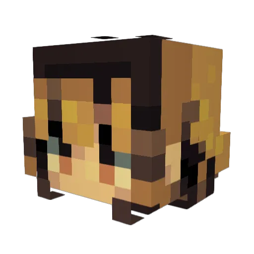 Yohan_04 Minecraft avatar head, 3D render