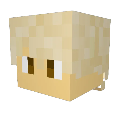 Yohan_F Minecraft avatar head, 3D render
