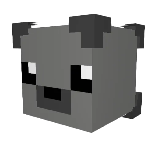 YoheiKung Minecraft avatar head, 3D render