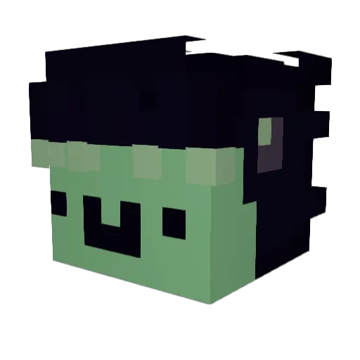 YohelCast Minecraft avatar head, 3D render