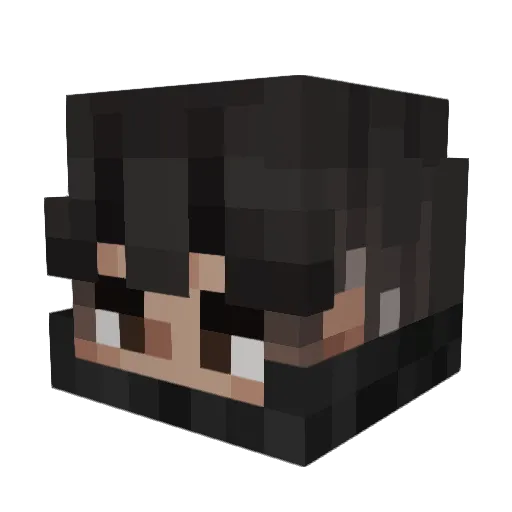 Yohno Minecraft avatar head, 3D render