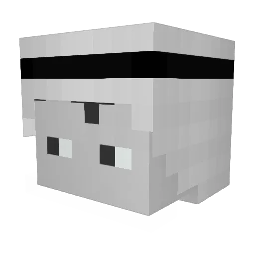 YohnoHRCE Minecraft avatar head, 3D render