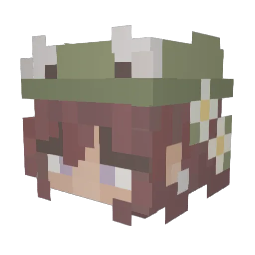 YoiSsyou Minecraft avatar head, 3D render