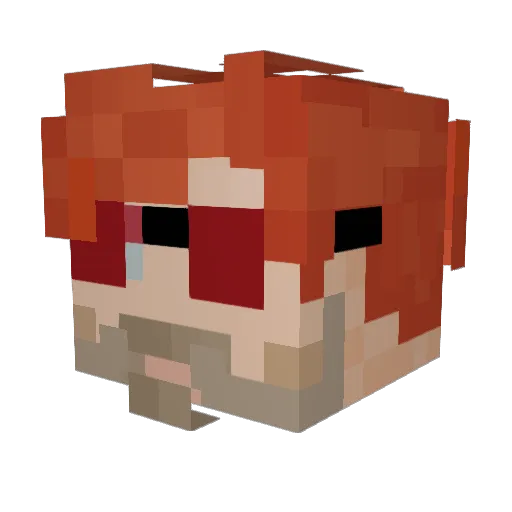 Yoink0504 Minecraft avatar head, 3D render