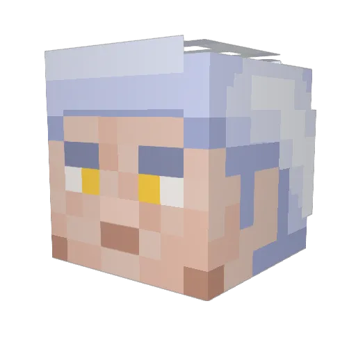 Yoinkmeistro Minecraft avatar head, 3D render