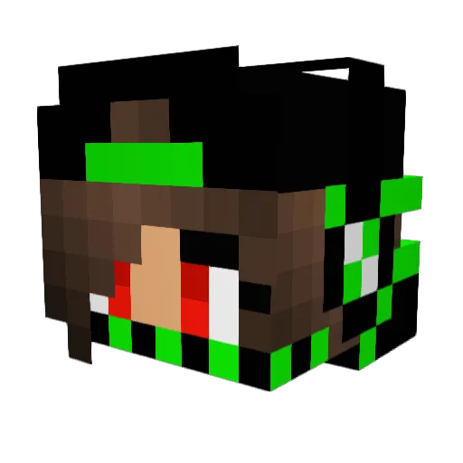 Yoitee Minecraft avatar head, 3D render