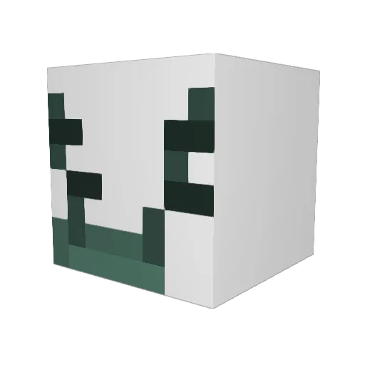 Yoj Minecraft avatar head, 3D render
