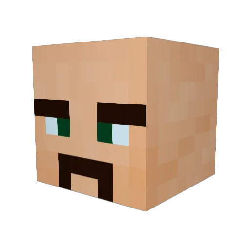 Yojacks Minecraft avatar head, 3D render