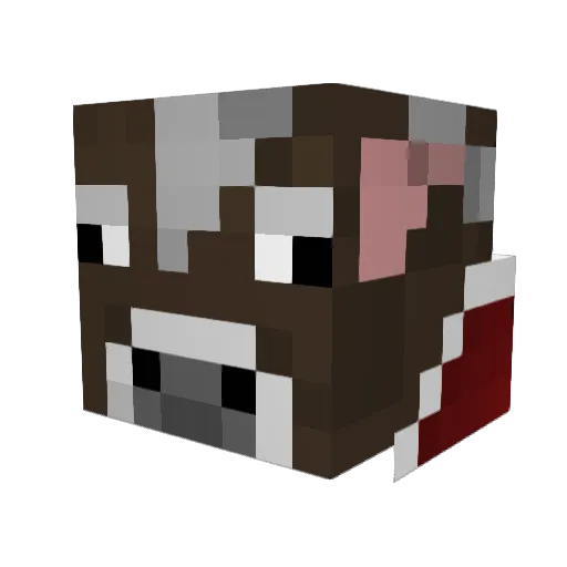 Yok1too Minecraft avatar head, 3D render