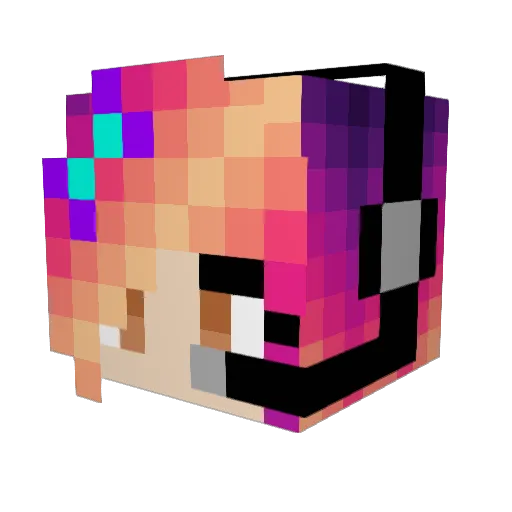 Yok5555 Minecraft avatar head, 3D render