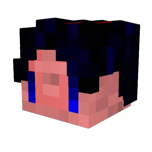 YokeFishbone Minecraft avatar head, 3D render