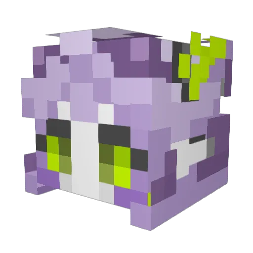 Yokelynn Minecraft avatar head, 3D render