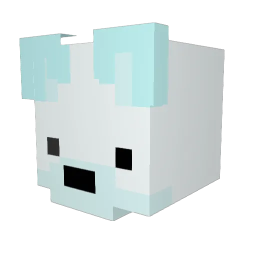 Yokii6 Minecraft avatar head, 3D render