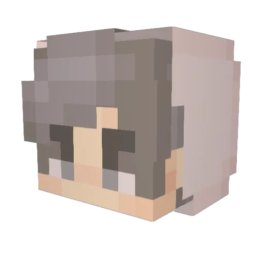 Yokiro_2 Minecraft avatar head, 3D render
