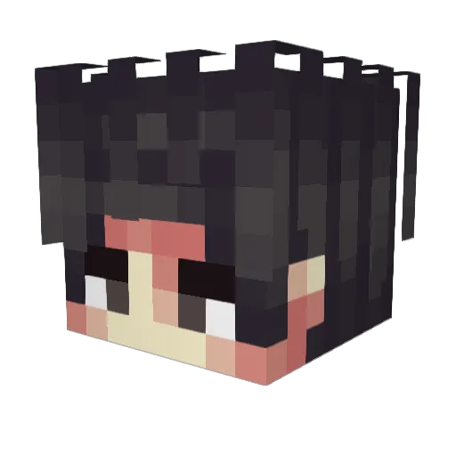 Yokkan_YT Minecraft avatar head, 3D render