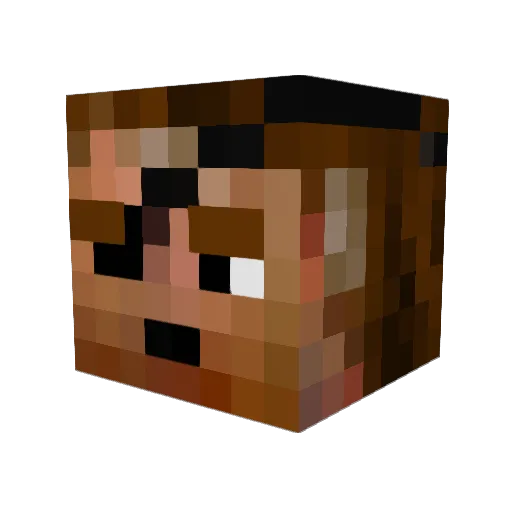 YokomichiSilver Minecraft avatar head, 3D render