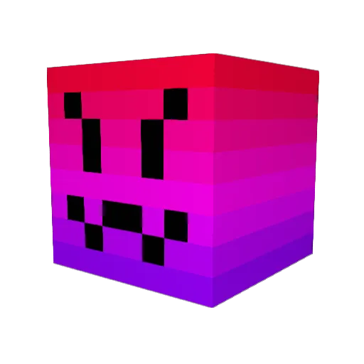 Yokopokomo Minecraft avatar head, 3D render